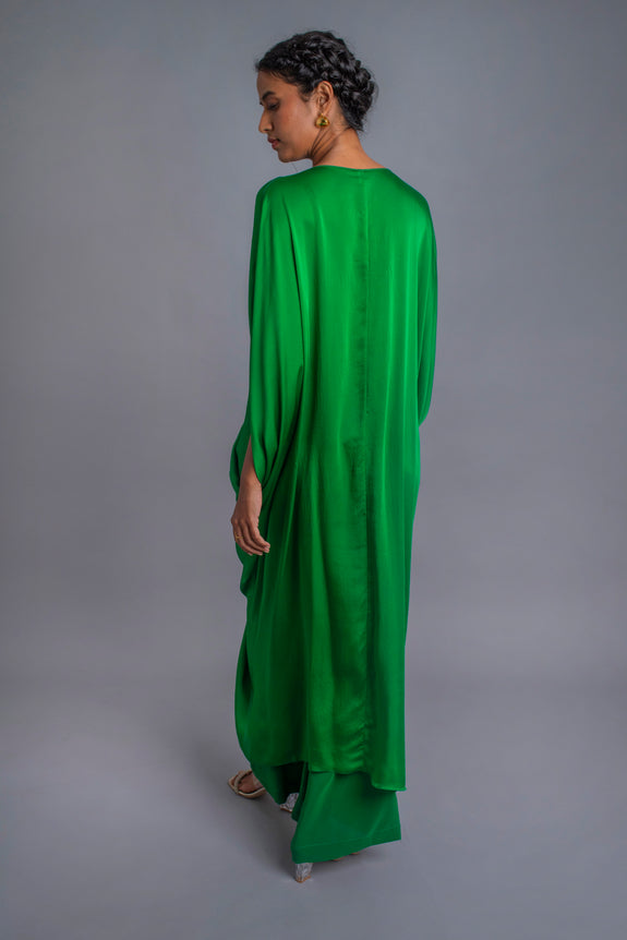 Stephany Silk Front Knot Kaftan Set - Republic of Mode