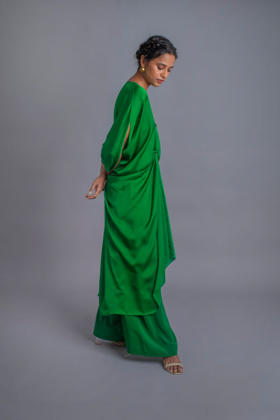 Stephany Silk Front Knot Kaftan Set - Republic of Mode