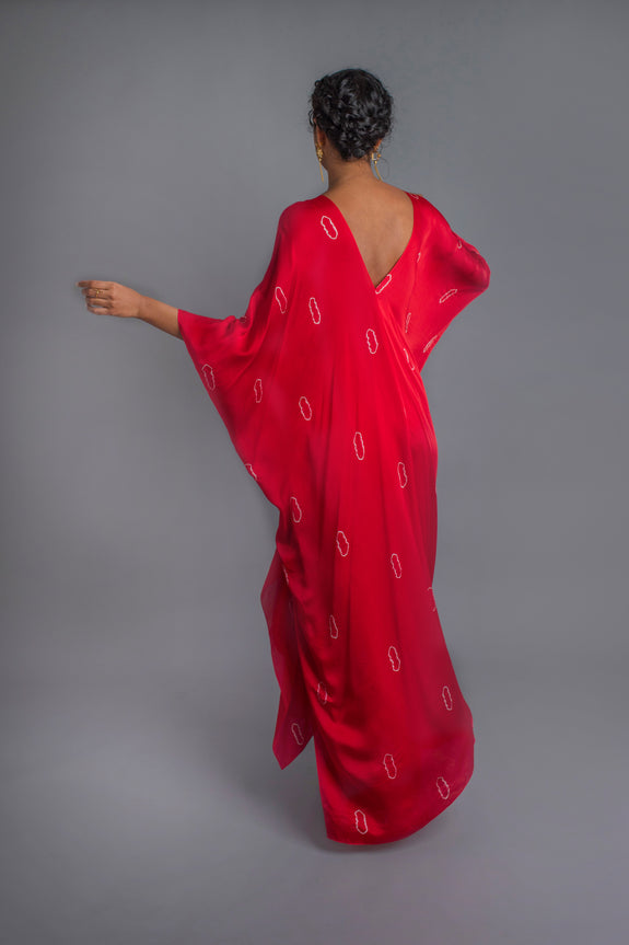 Stephany Silk Tie-Dye Knot Tunic Set - Republic of Mode