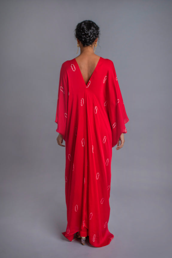 Stephany Silk Tie-Dye Knot Tunic Set - Republic of Mode