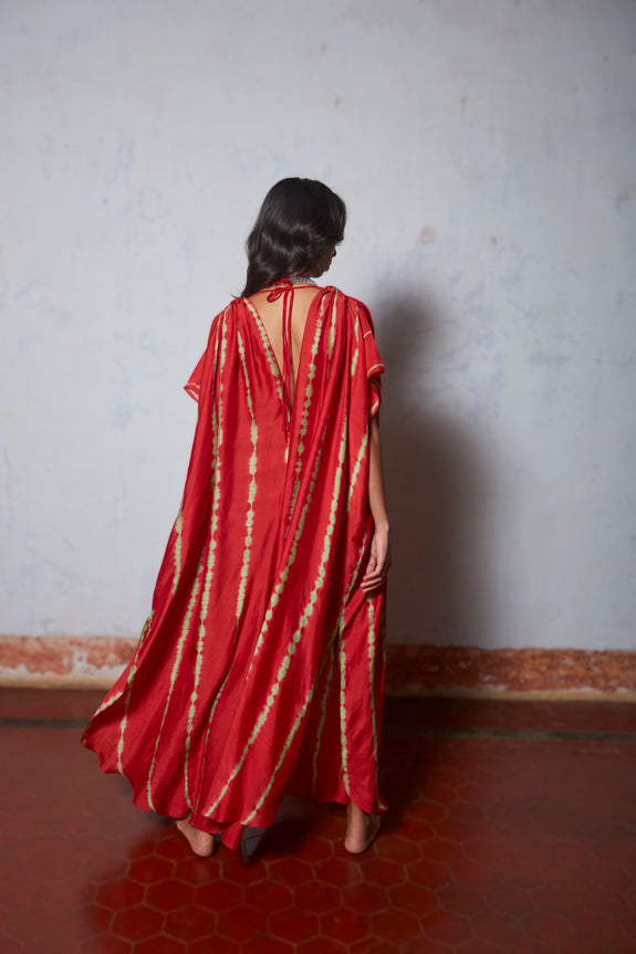 Stephany Cotton Silk Leheriya Jumpsuit - Republic of Mode
