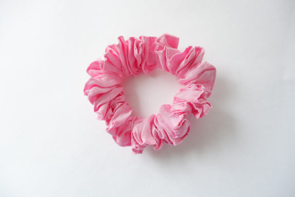 Stephany Cotton Silk Pink Scrunchy - Republic of Mode
