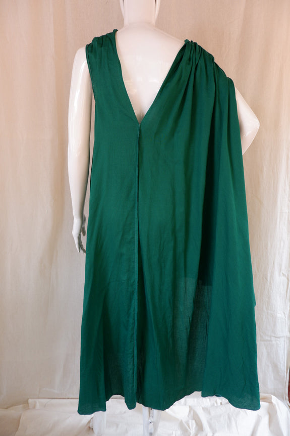 Stephany Cotton Cowl Neck Draped Dress w/ Keychain Detail - Republic of Mode