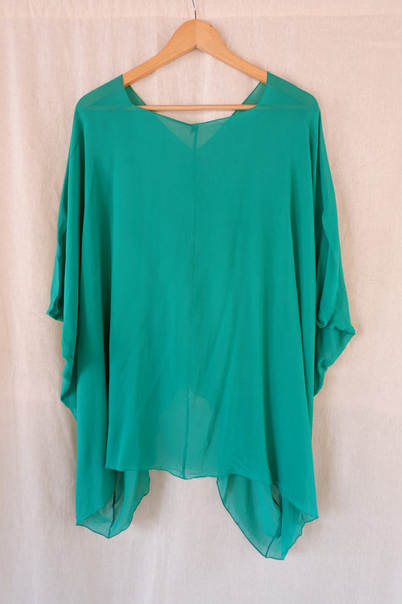 Stephany Silk V Neck Top - Republic of Mode