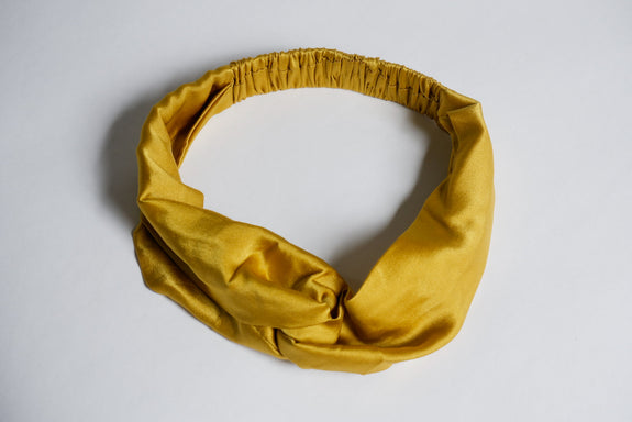 Stephany Silk Mustard Twist Hairband - Republic of Mode