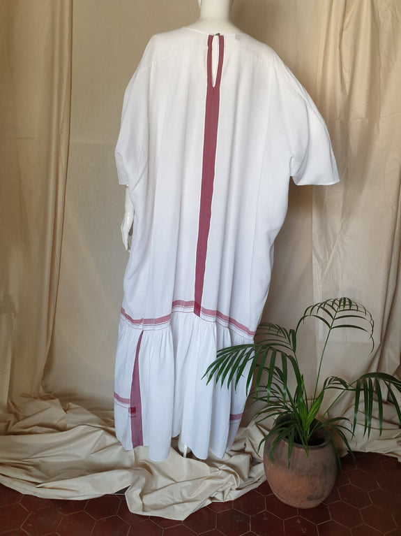 Stephany Cotton Kaftan Drop Hem Dress - Republic of Mode