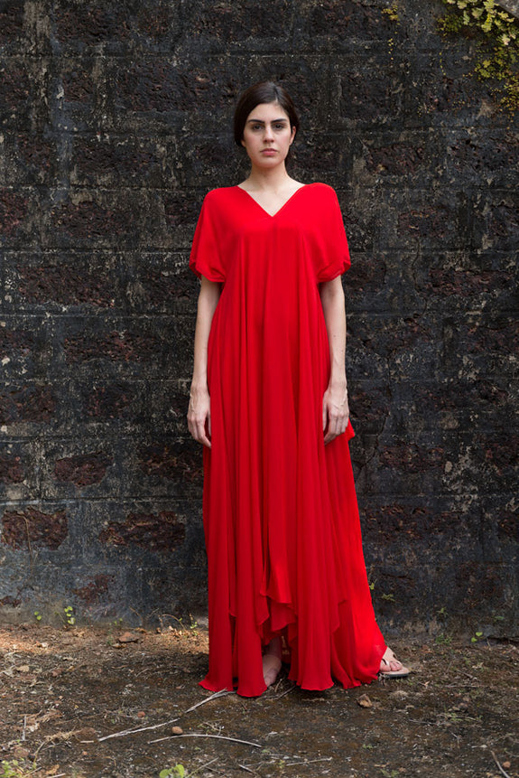 Stephany Silk Back Draped Dress - Republic of Mode