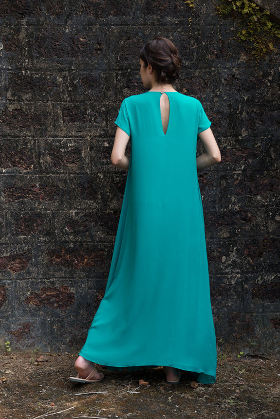 Stephany Silk Paneled Dress - Republic of Mode