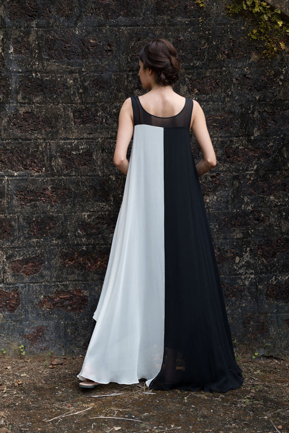Stephany Silk Monochrome Deconstructed Dress - Republic of Mode