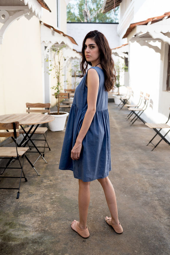 Creamoda Midi Smock Dress - Republic of Mode