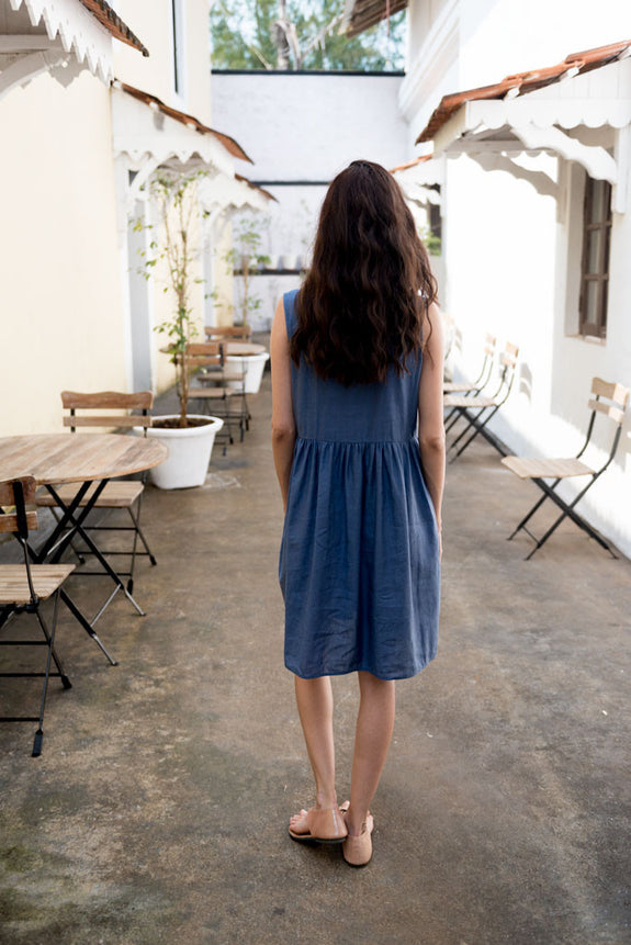 Creamoda Midi Smock Dress - Republic of Mode