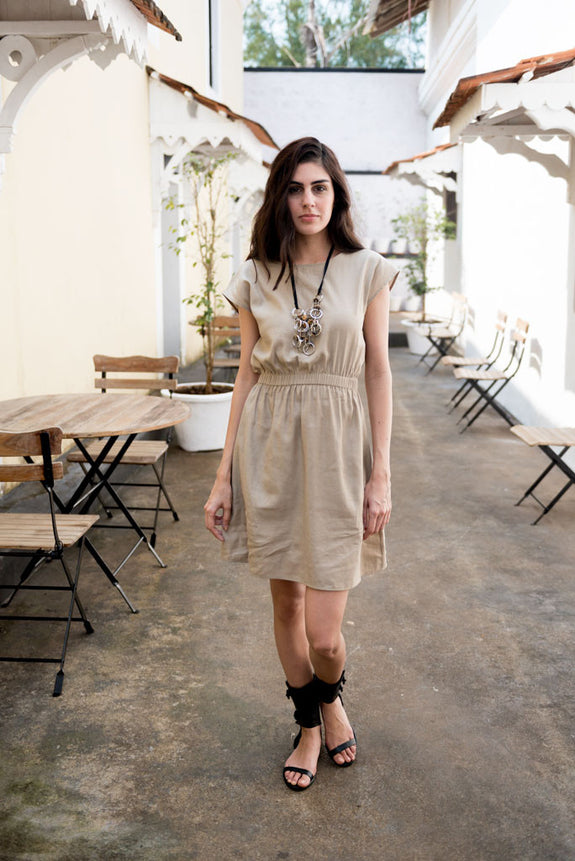 Creamoda Elasticated Smock Dress - Republic of Mode