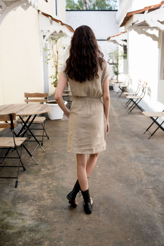 Creamoda Elasticated Smock Dress - Republic of Mode