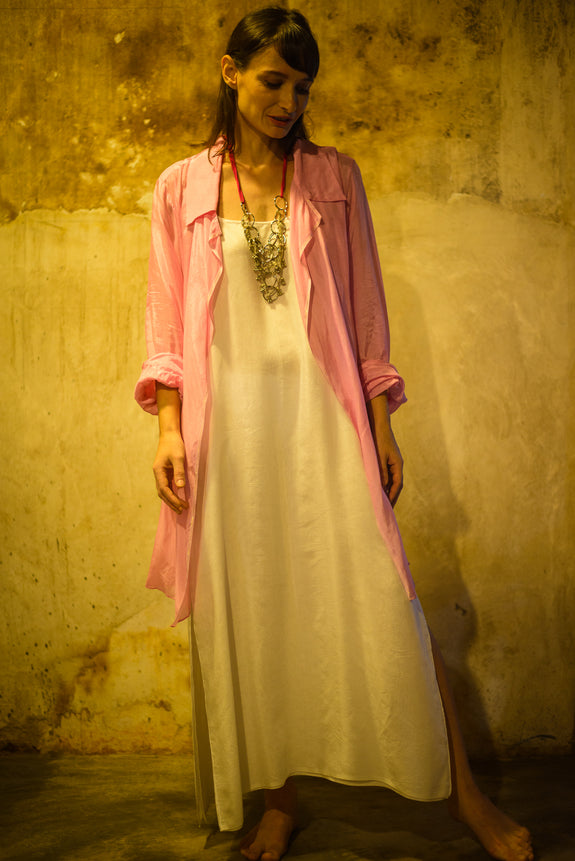 Stephany Cotton Silk Shirt Style Jacket - Republic of Mode