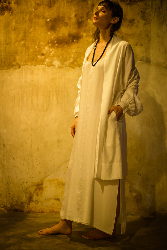 Stephany Giza Cotton Deconstructed Sleeve Jacket - Republic of Mode