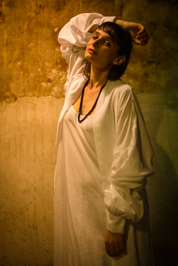 Stephany Giza Cotton Deconstructed Sleeve Jacket - Republic of Mode