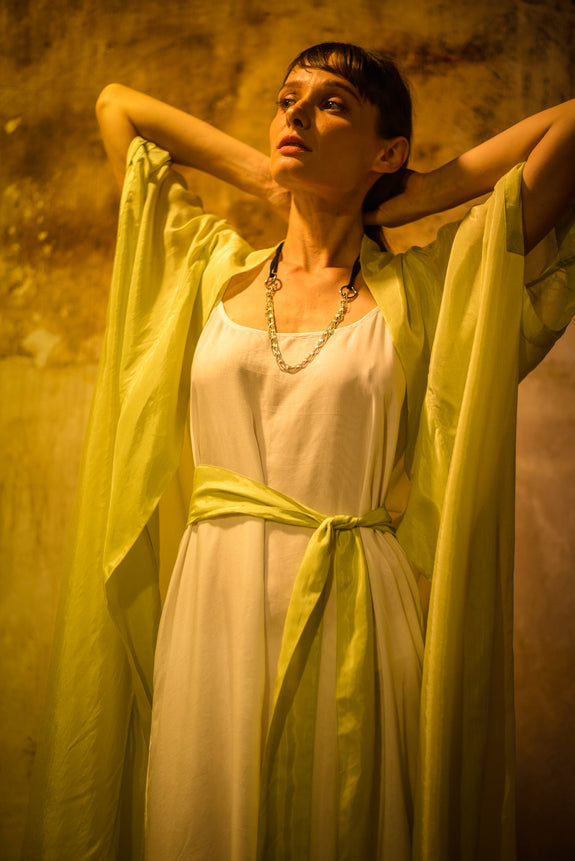 Stephany Cotton Silk Kaftan Jacket - Republic of Mode