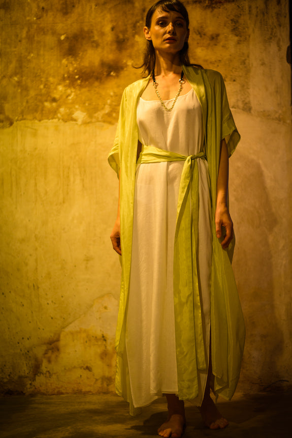 Stephany Cotton Silk Kaftan Jacket - Republic of Mode