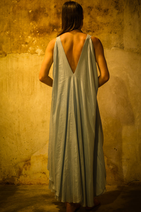 Stephany Cotton Silk Layered Dress - Republic of Mode