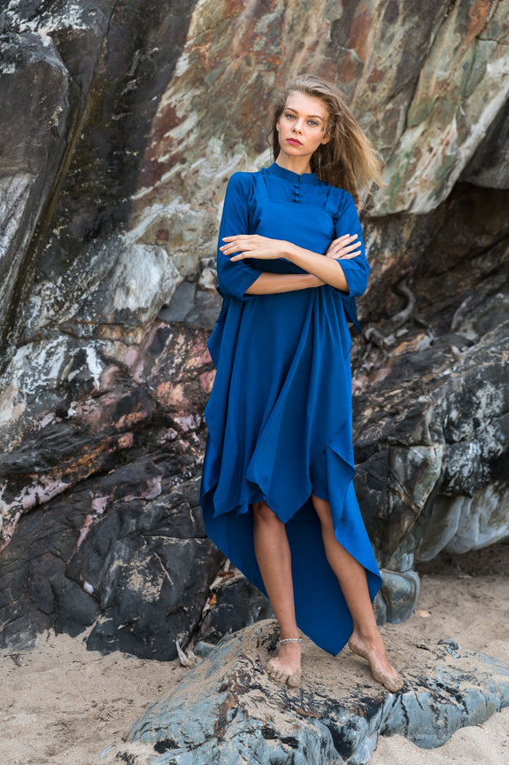 Stephany Silk Layered Silk Tunic Dress - Republic of Mode