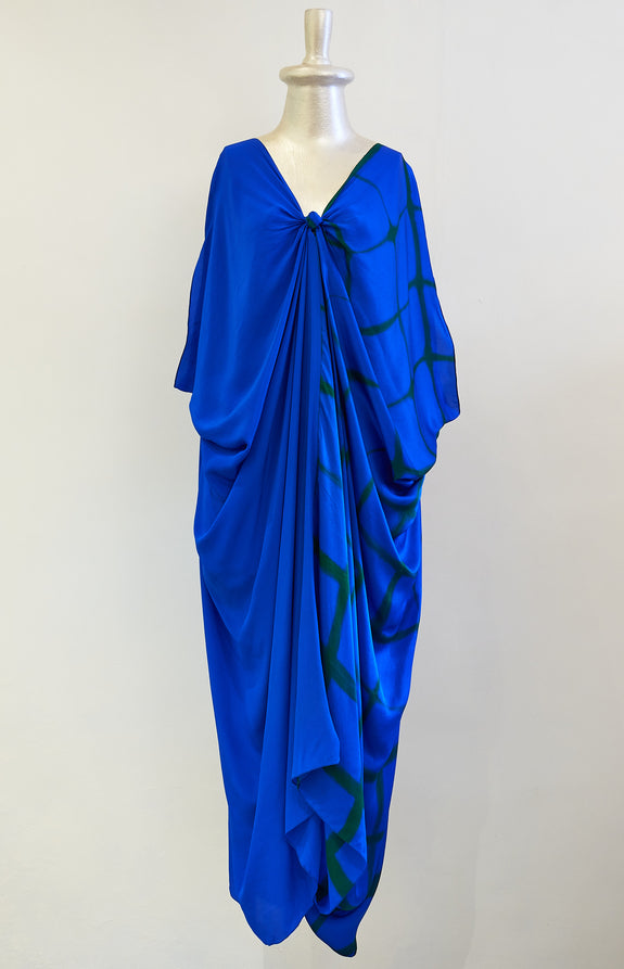 Stephany Fold-dye Front Knot Kaftan - Republic of Mode