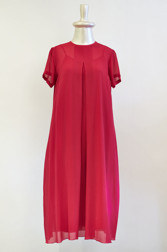 Stephany Silk Front Pleated Dress - Republic of Mode