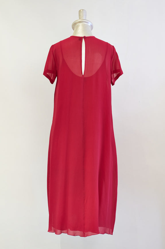 Stephany Silk Front Pleated Dress - Republic of Mode