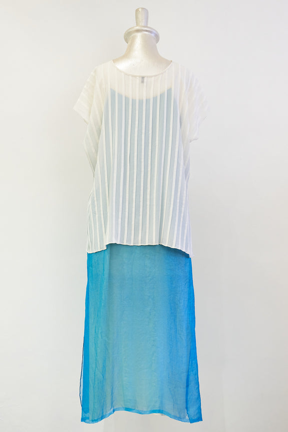 Stephany Silk Top w/ Layered Slip Dress - Republic of Mode