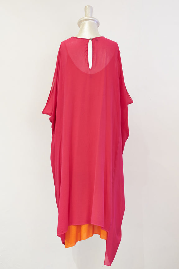 Stephany Silk Paneled Dress - Republic of Mode