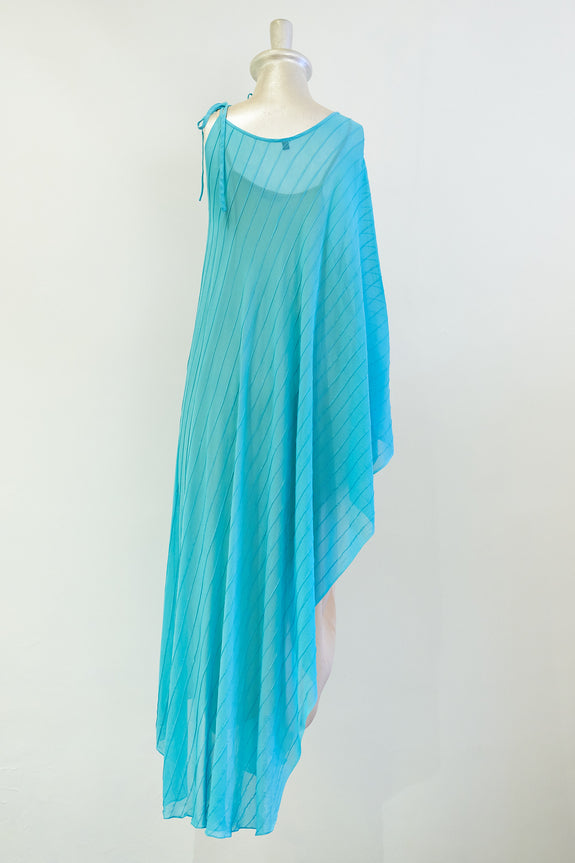 Stephany One Shoulder Tie-Up Dress w/ Slip - Republic of Mode