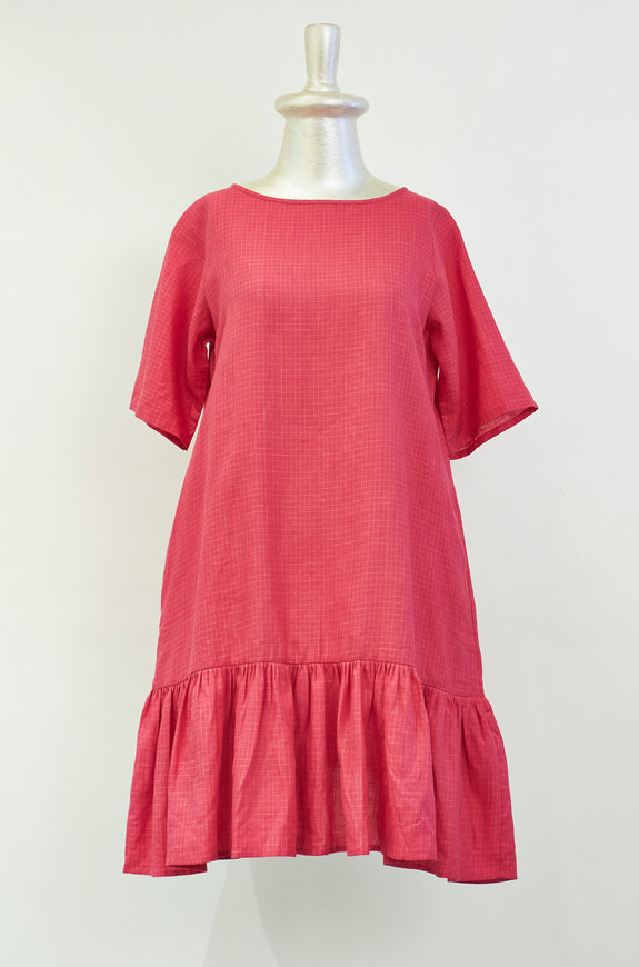 Stephany Drop Hem Gathered Dress - Republic of Mode