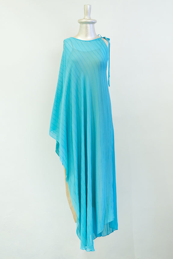 Stephany One Shoulder Tie-Up Dress w/ Slip - Republic of Mode