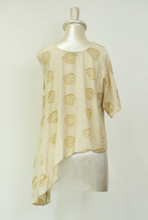 Stephany Silk Side Draped Top - Republic of Mode