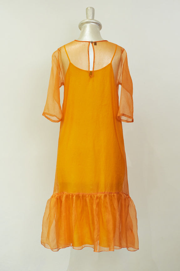 Stephany Silk Organza Drop Hem Dress - Republic of Mode
