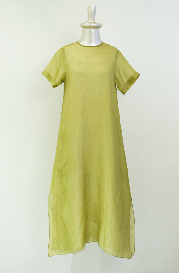 Stephany Silk Dress w/ Layered Slip - Republic of Mode
