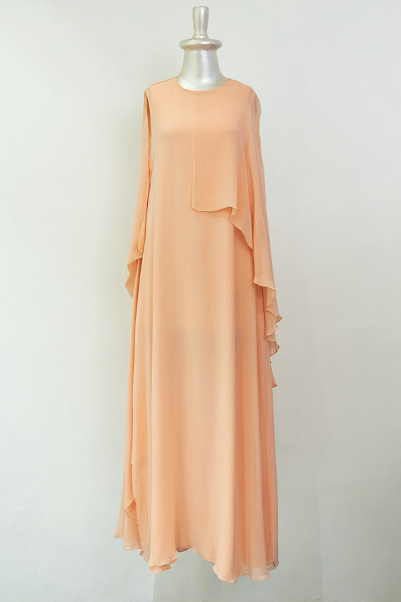 Stephany Silk Layered Draped Dress - Republic of Mode