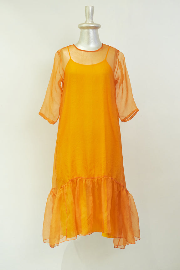 Stephany Silk Organza Drop Hem Dress - Republic of Mode