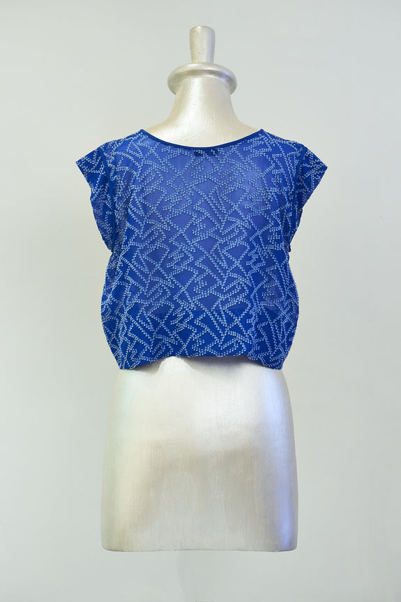 Stephany Silk Sheer Crop Top - Republic of Mode