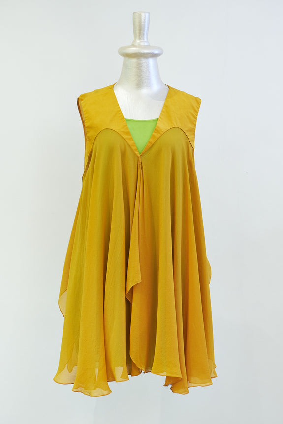 Stephany Silk Draped Top w/ Slip - Republic of Mode