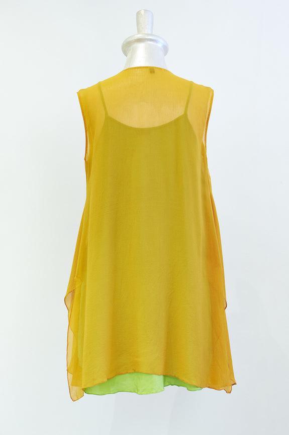 Stephany Silk Draped Top w/ Slip - Republic of Mode
