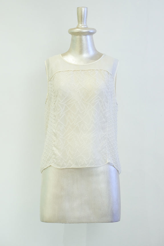 Stephany Silk Sheer Top - Republic of Mode