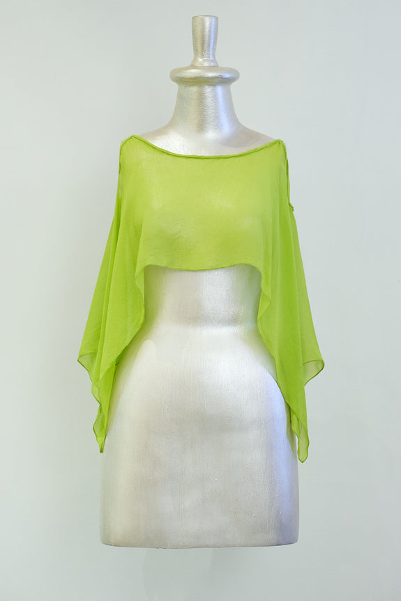 Stephany Silk Cropped Cover-up Top - Republic of Mode