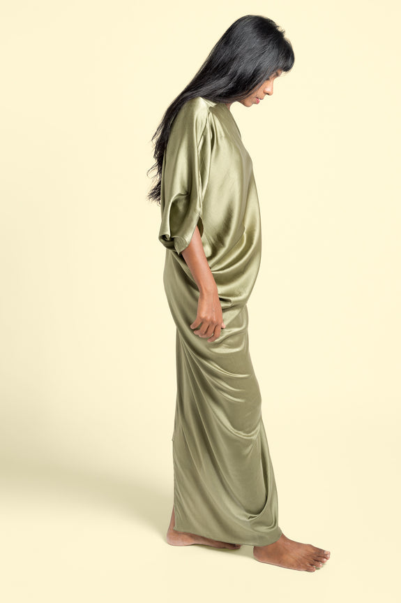 Stephany Silk One Shoulder Dress - Republic of Mode