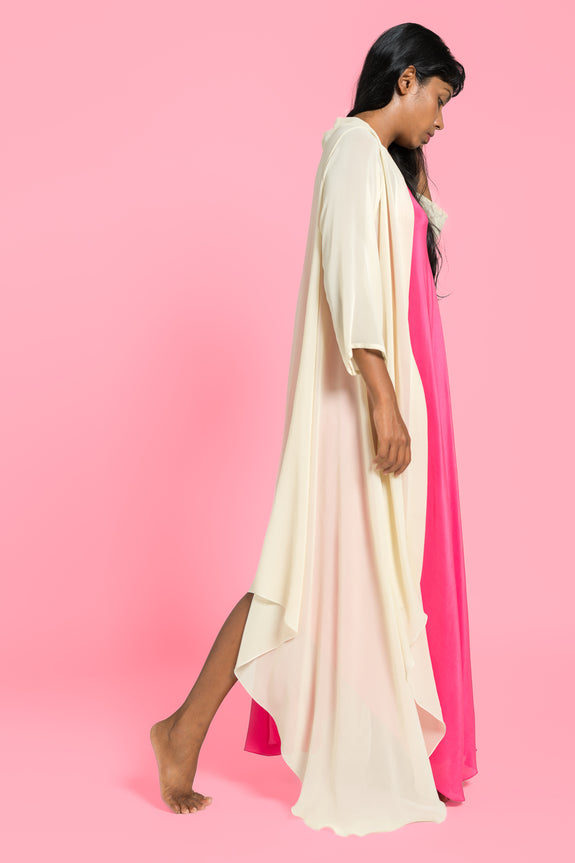 Stephany Silk Jacket w/ Bias Flowy Slip - Republic of Mode