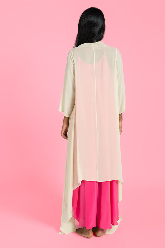 Stephany Silk Jacket w/ Bias Flowy Slip - Republic of Mode