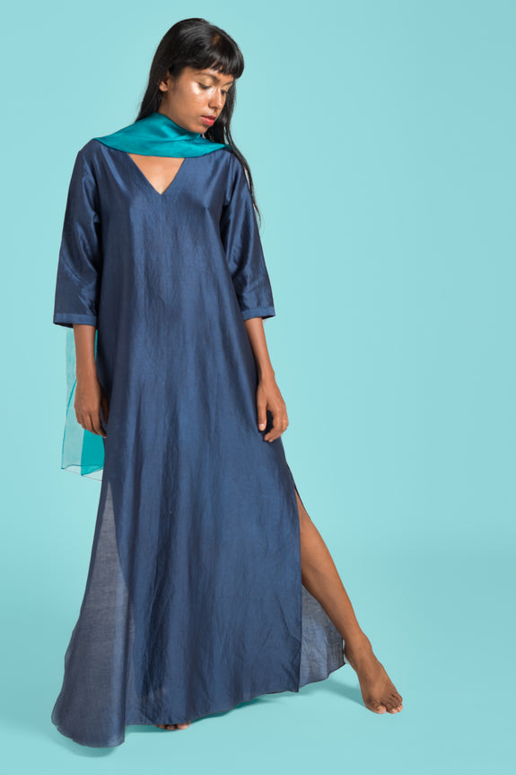 Stephany Silk Tunic w/ Side Slits - Republic of Mode