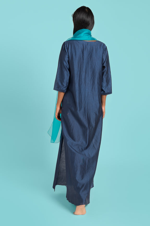 Stephany Silk Tunic w/ Side Slits - Republic of Mode