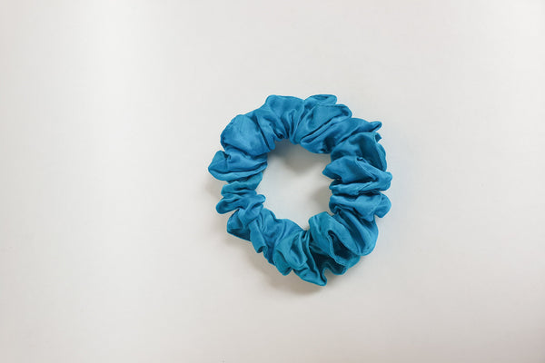 Stephany Silk Turquoise Scrunchy - Republic of Mode