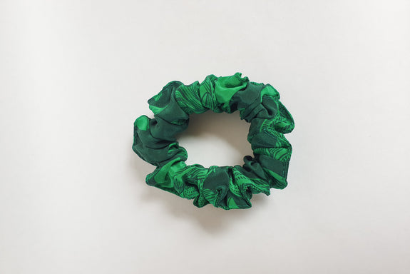 Stephany Silk Leaf Print Scrunchy - Republic of Mode