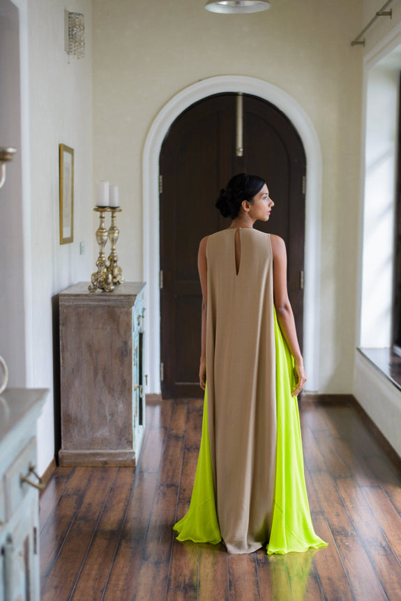 Stephany Silk Panelled Dress w/ Pockets - Republic of Mode